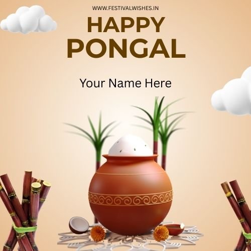 Happy Pongal Card Online – Create Personalized Wishes