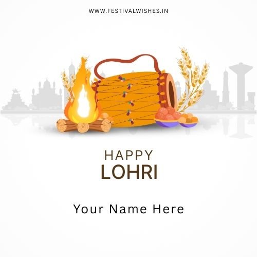 Happy Lohri Wish Card – Create Personalized Greetings