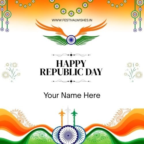 Happy Republic Day – Create Personalized Wish Card