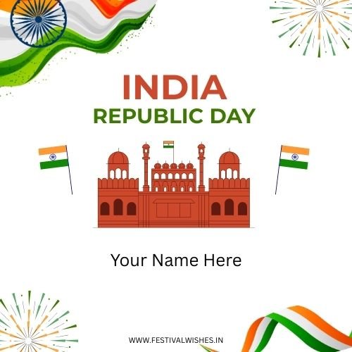 Republic Day Wishes with Photo – Create Patriotic Card