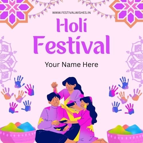 Creative Happy Holi Card Wishes 2026 Celebration